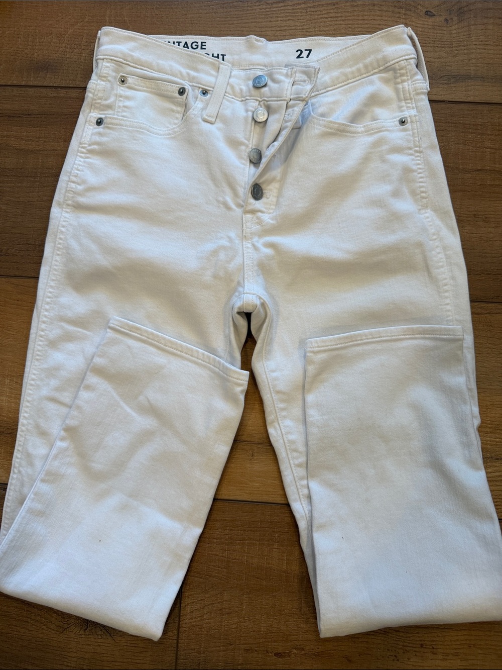 J.Crew 10” Vintage slim straight size 27 jeans denim
